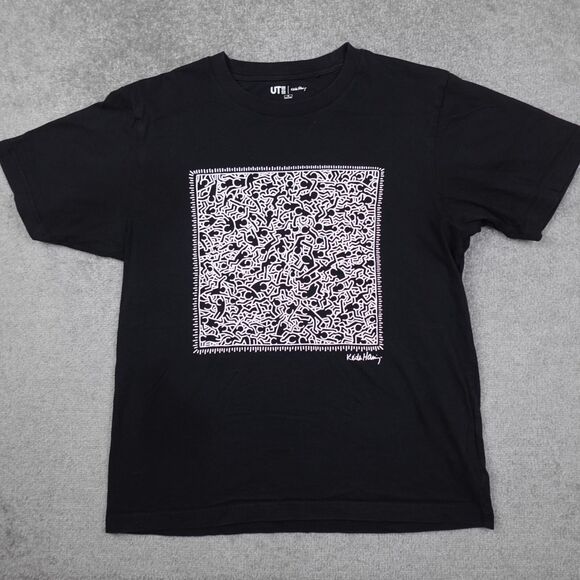 Uniqlo Shirt Men's M Black UT Archive Keith Haring Graphic Tee Short Sleeve Art - Picture 1 of 8